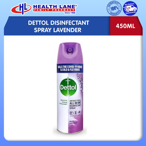 DETTOL DISINFECTANT SPRAY LAVENDER (450ML)